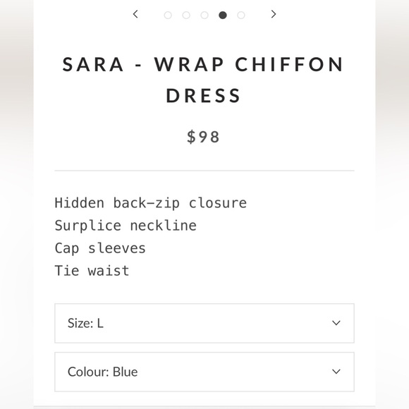 Yaya & Co SARA - WRAP CHIFFON DRESS - Picture 6 of 6